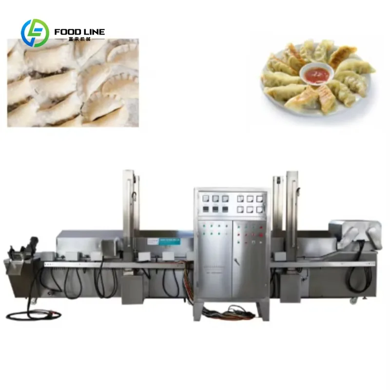 Linea di Produzione Automatica Continua per Frittura di Verdure e Frutti di Mare