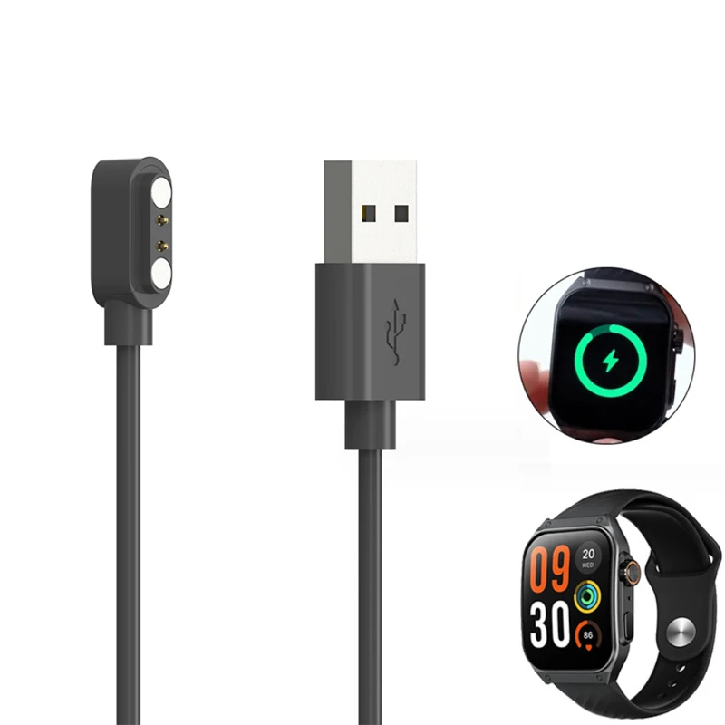 

Док-станция с адаптером для смарт-часов, USB-кабель для зарядки, провод питания для Haylou Watch S8, аксессуары для спортивных смарт-часов