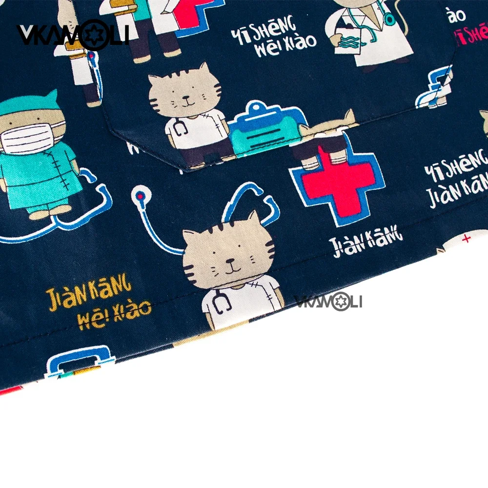 Pet veterinary scrubs lab coat Hospital Staff Scrubs Top Nursing Uniform for Male Female Dental Clinic Supplies Nurse Women