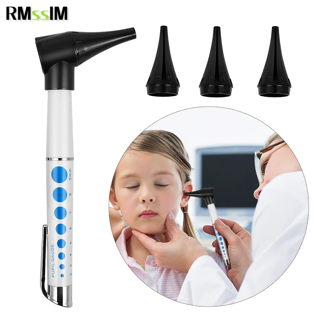 

Medical Otoscope LED light Ophthalmoscope Pen Medical Ear Light Ear Magnifier Ear Cleaner Set Nose Throat Clinical Diagnostic