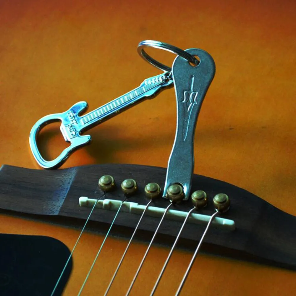 Guitar Bridge Pin Remover String Nail Peg Puller Tool Chrome Metal Acoustic Folk Bass Bridge Extractor