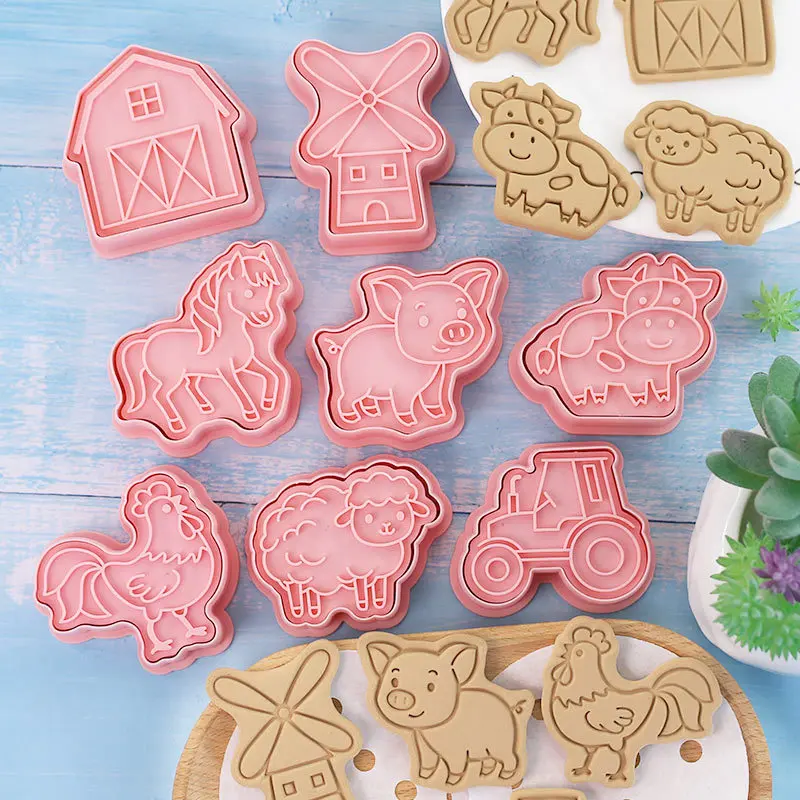 Unicorn Shape Mold Baking Accessories Cartoon Home Handmade DIY 3D Press Mould Cookie Frosting Fondant Cake Decoration Tools