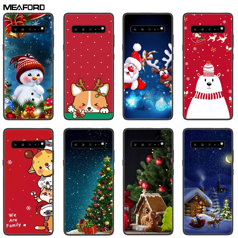 Cover Natalizia Per Samsung Galaxy S10 5G Custodia S10 Plus S10E S8 S9 Plus Cover Morbida In Silicone Tpu Per Samsung S10 Plus Bag