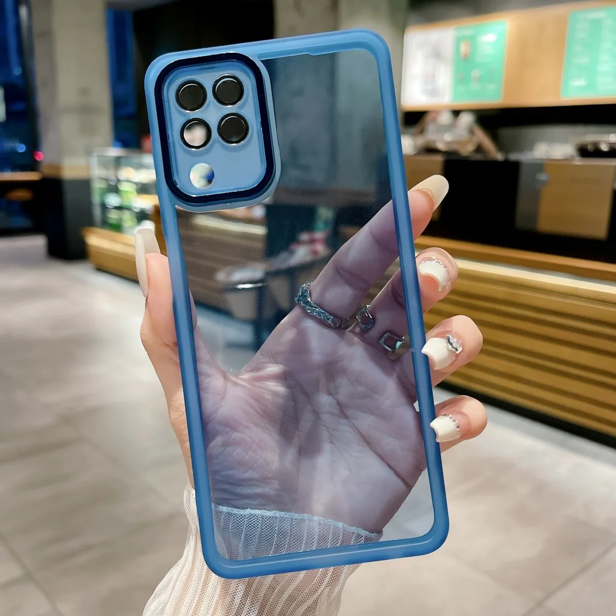Shockproof Plating Silicone Back Cover - Enhanced Protection Phone Case