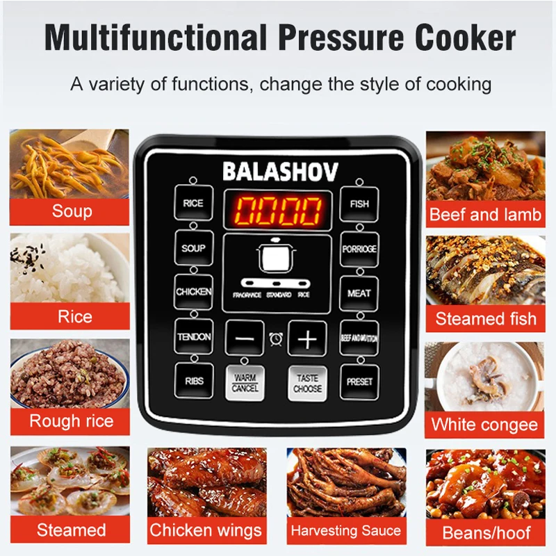 Electric Multifunctional Pressure Cooker Express Stainless, 46 OFF
