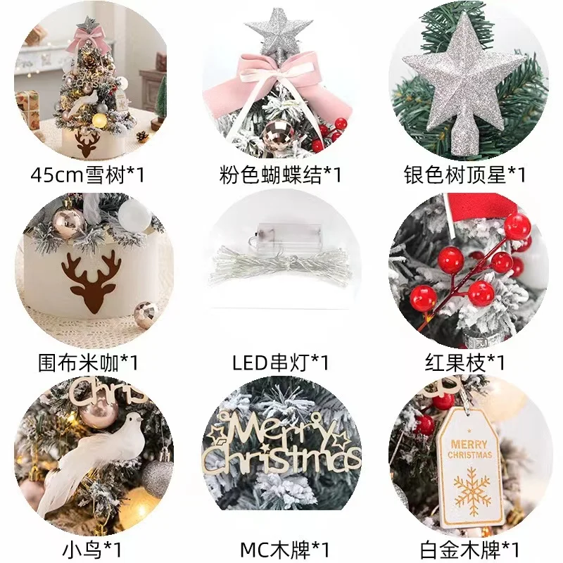 Trang trí trên bảng cây Noel trang bị hai màu và thông số kỹ thuật