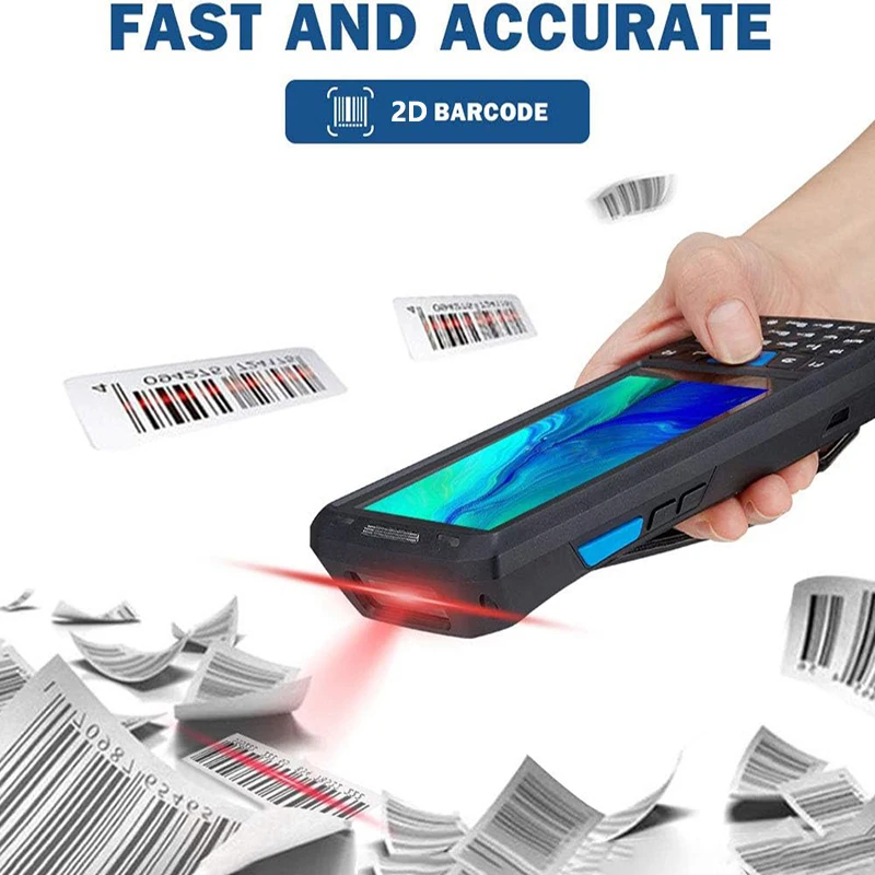 Terminal De Données Portable 4G WiFi Bluetooth 1D 2D Scanner De Codes