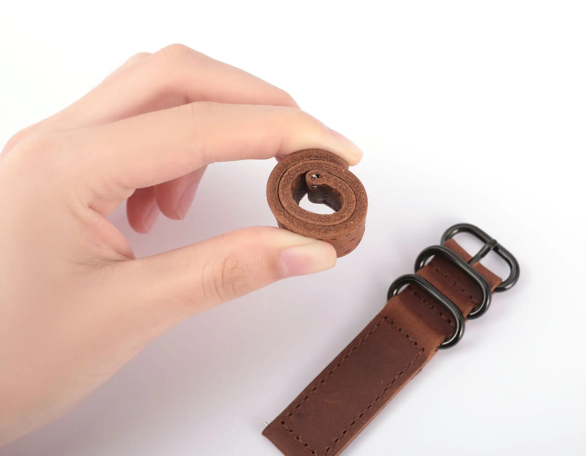 Vintage Crazy Horse Leather Watch Strap - Premium Bracelet