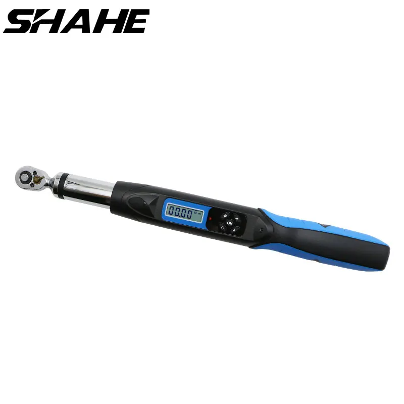 SHAHE three quarter inch large digital torque wrench adjustable electronic torque wrench with buzzer and LED flash ±2.5 percent high accuracy AWG