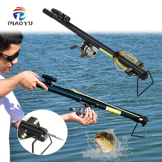 Piaoyu Fishing Slingshot Set New Fishing Rod Laser Sling Shot Use Fish Dart  Arrow Shooting Multi-Functional Automatic Fish Tool - AliExpress