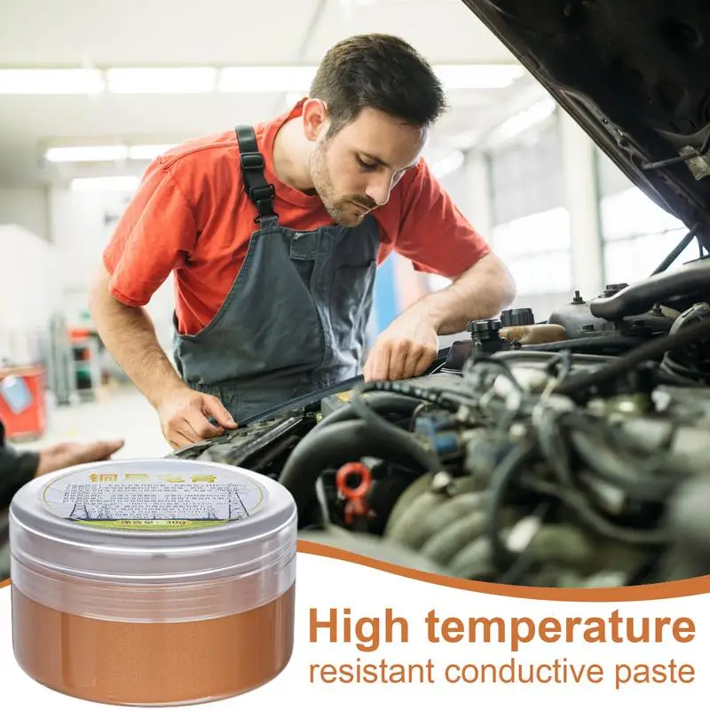 car Conductive Grease 30g High Temperature Copper Grease Strong Adhesion Anti-rust and anti-corrosion electrical contact grease