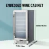 Wine Cooler Refrigerator 28 bottles, Mini Fridge with 41-65°F Digital Temperature Control, Glass Door Free Standing for Bar Home 4