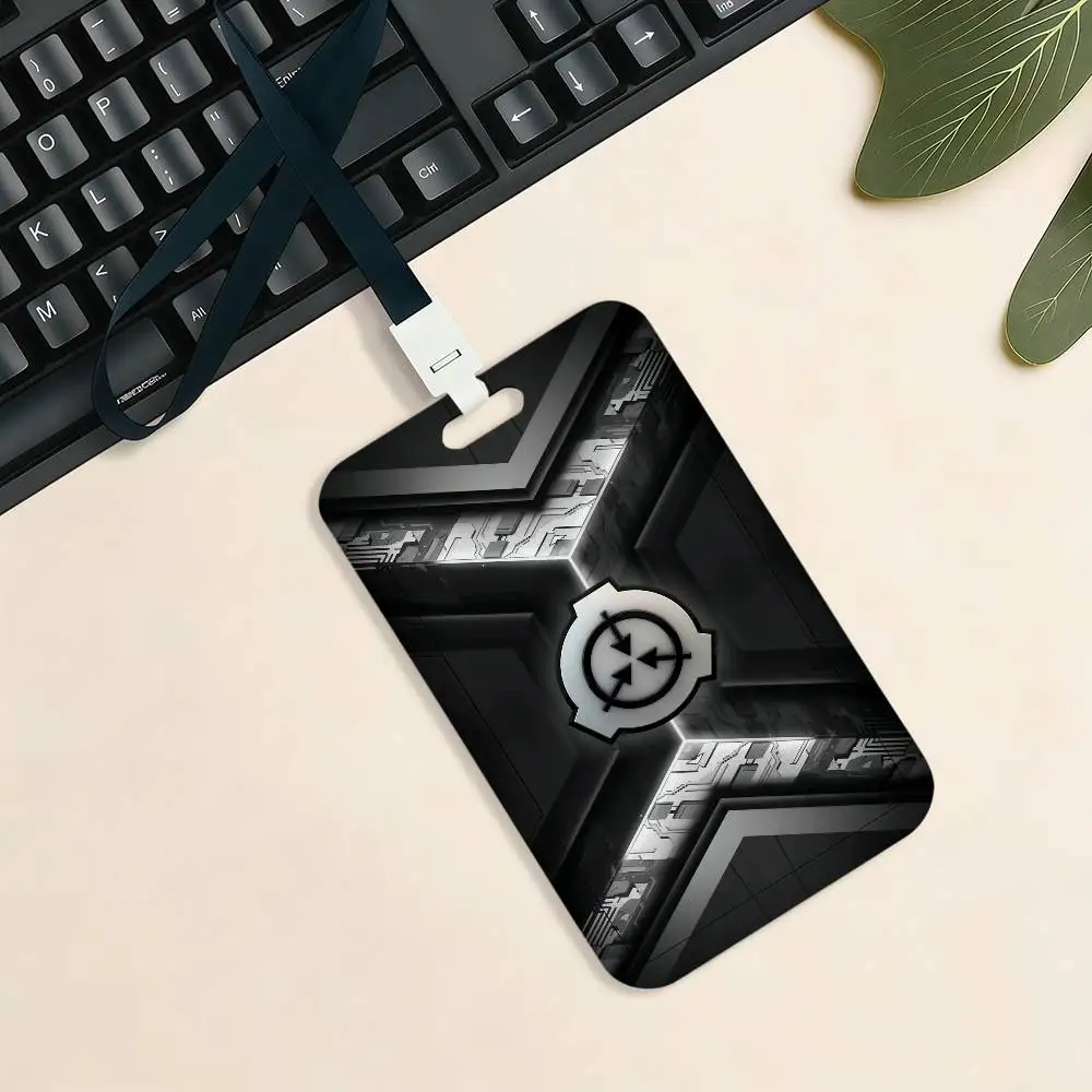 S-Scp F-Foundation Kartenhalter Kartenetui Bus U-Bahn Arbeitsausweis Studenten-Lanyard Halsbänder Ausweishalter – Detail 8