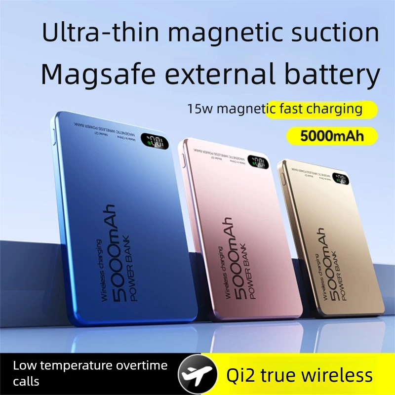 Xiaomi 10000mAh Ultra-Thin Magnetic Power Bank PD20W Wireless Super Fast Charging External Battery for iPhone Huawei Samsung 2