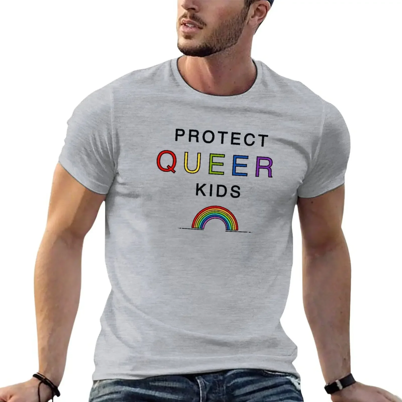 

Protect Queer Kids T-Shirt Aesthetic clothing summer clothes fruit of the loom mens t shirts