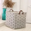 1PC Dirty Clothes Storage Basket Square Folding Toy Storage Basket Household Fabric Quilt Storage Bag 5