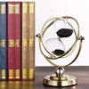 15/30/60 Minutes Rotate Metal Retro Hourglass Creative Black Sand Timekeeper Luxury Crafts Home Decor Sand Clock Ornaments Gifts 4
