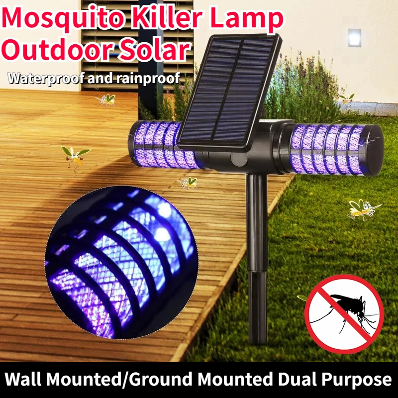 Mosquito Killer Lamp Outdoor Anti Moustique Usb Insect Killer Impermeabile Uv Fly Bug Zapper Night Protect Led Solar Mosquito Trap