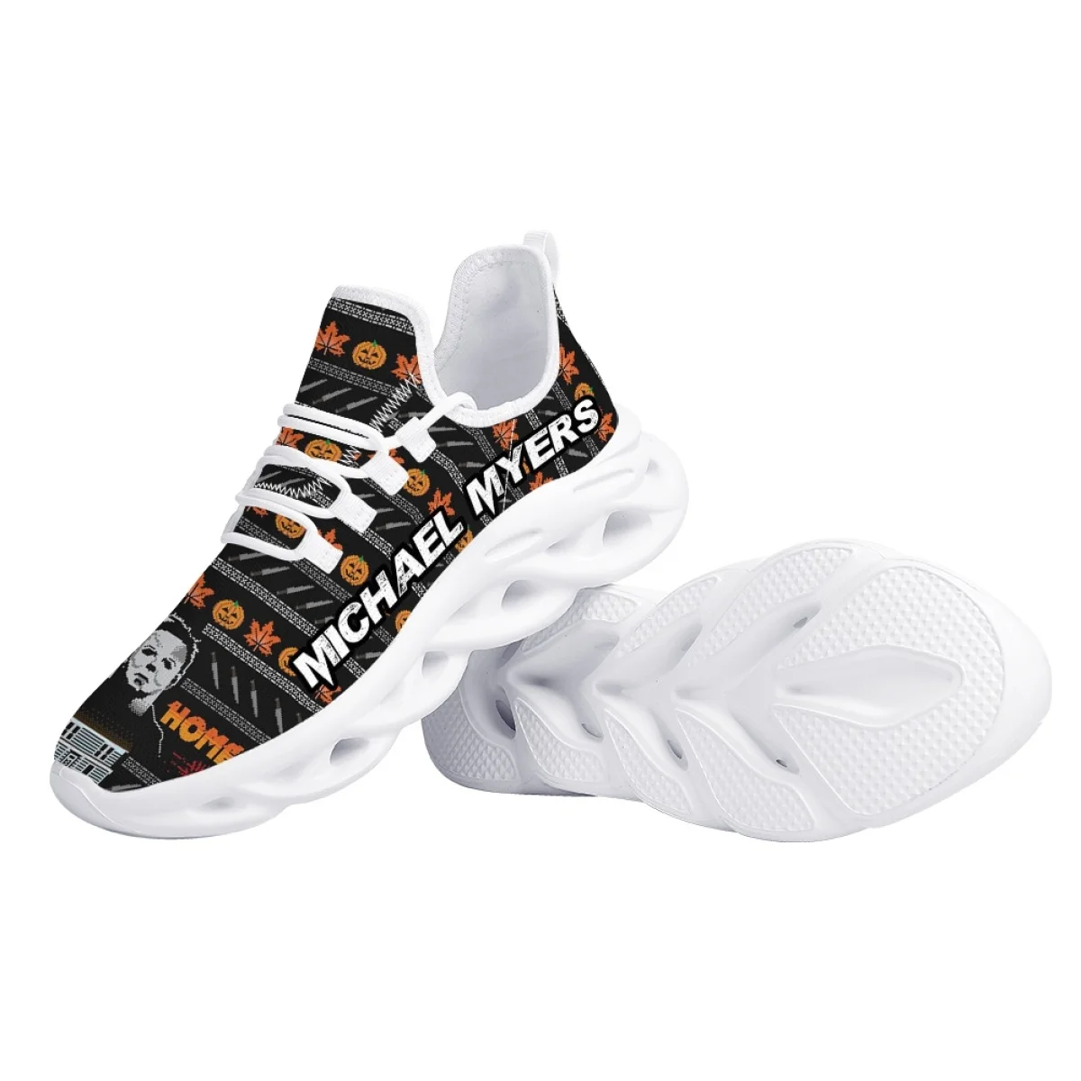 INSTANTARTS 2023 Halloween Gifts Michael Myers Horror Movie Printed Breathable Mesh Swing Shoes Outdoor Sneakers Zapatos Planos