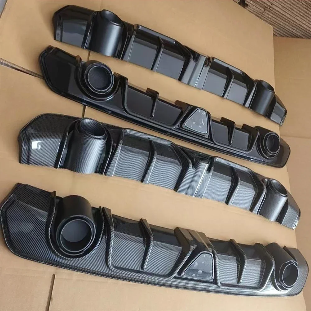 2015 Nissan Sentra Rear Bumper KEEPDSGN Black Rear Bumper Diffuser