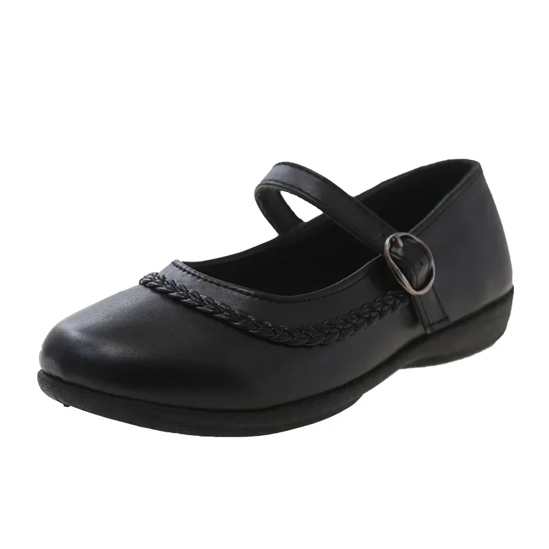 Children Leather Shoes for Girls Spring New Fashion Korean Style Soft Bottom Anti-slippery Versatile Chic Princess Shoes
