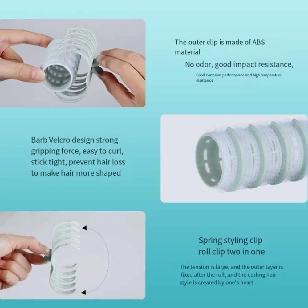 Plastic Self-adhesive DIY Hairdressing Tools Sticky Hair Curls Heatless Hair Curlers Styling Tools