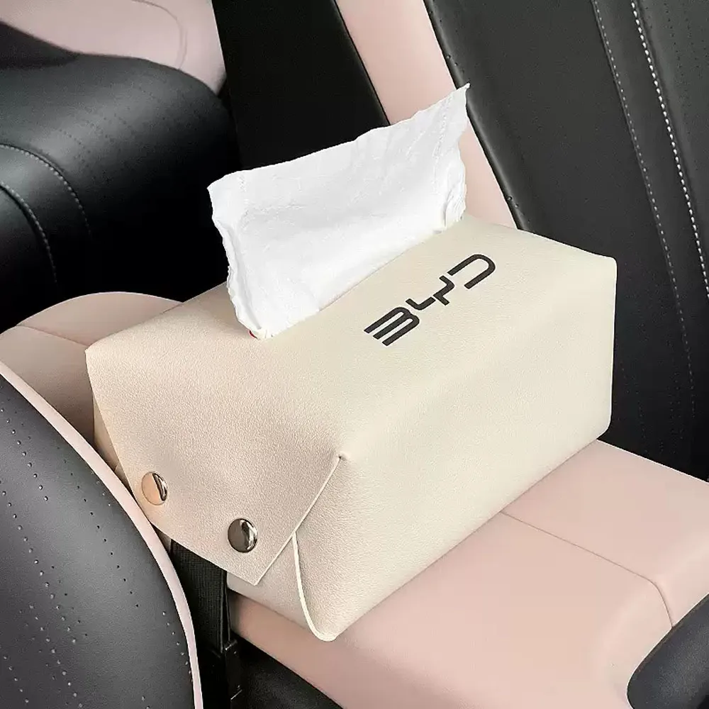 BYD 시걸 BYD 접이식 차량용 티슈 박스, 심플 스타일 차량용 티슈 홀더