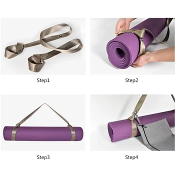 Yoga Mat Carry Strap Adjustable Shoulder Strap for Yoga Mat Sling Pilates Exercise Fitness Mat Foam pad 3