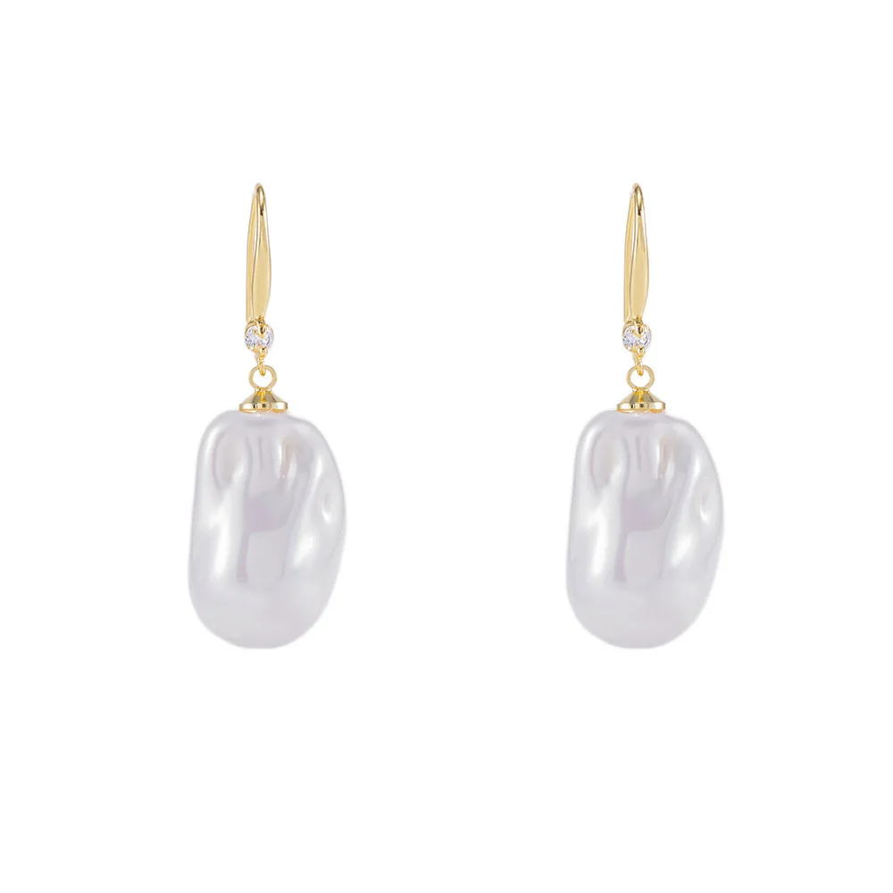 Antique Baroque Pearl Earrings Light Luxury High-end Retro All-match Fashion Elegant Ear Jewelry Cross-border New Arrival - 5