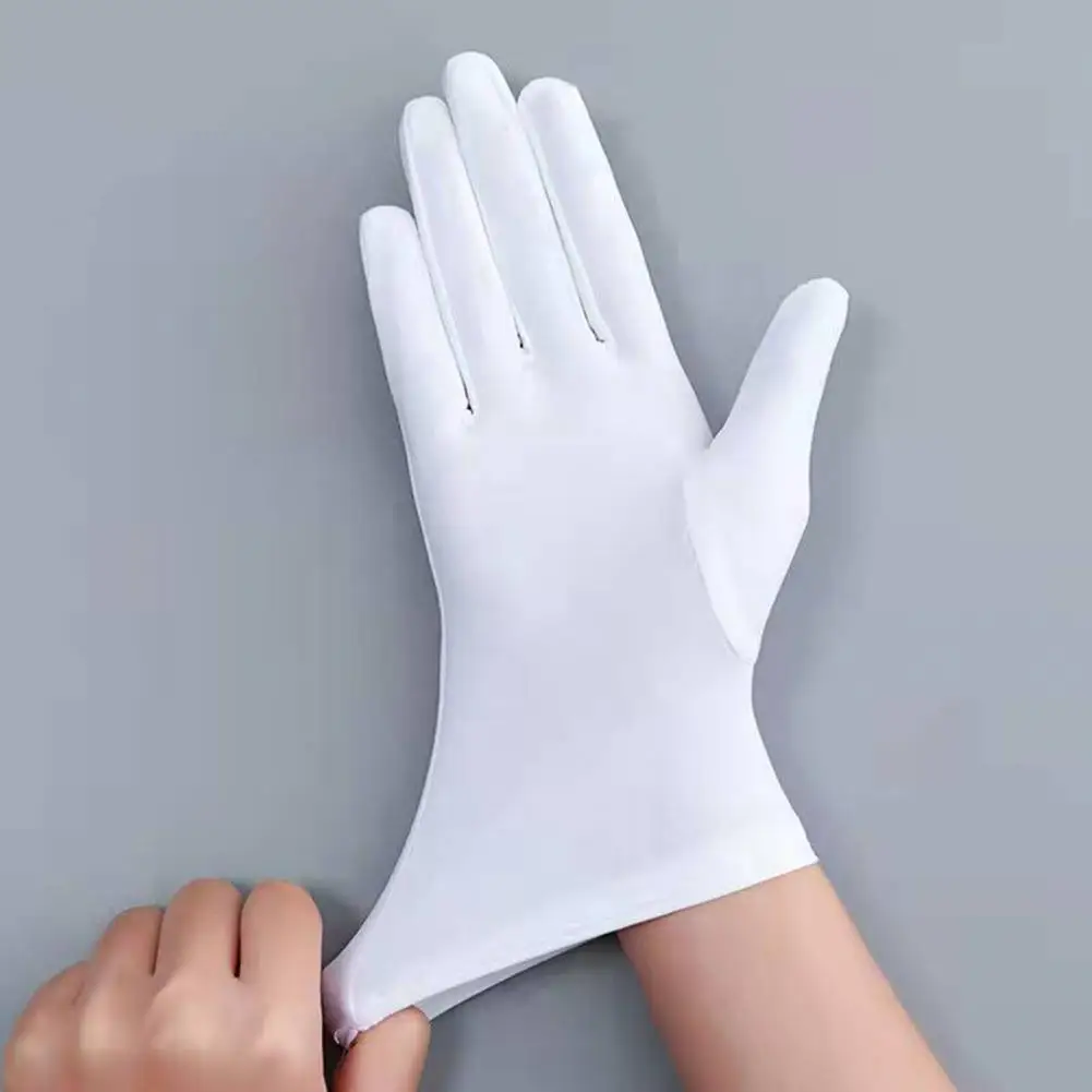 Summer Thin Sun Protection Gloves Men Women Fashion Black White