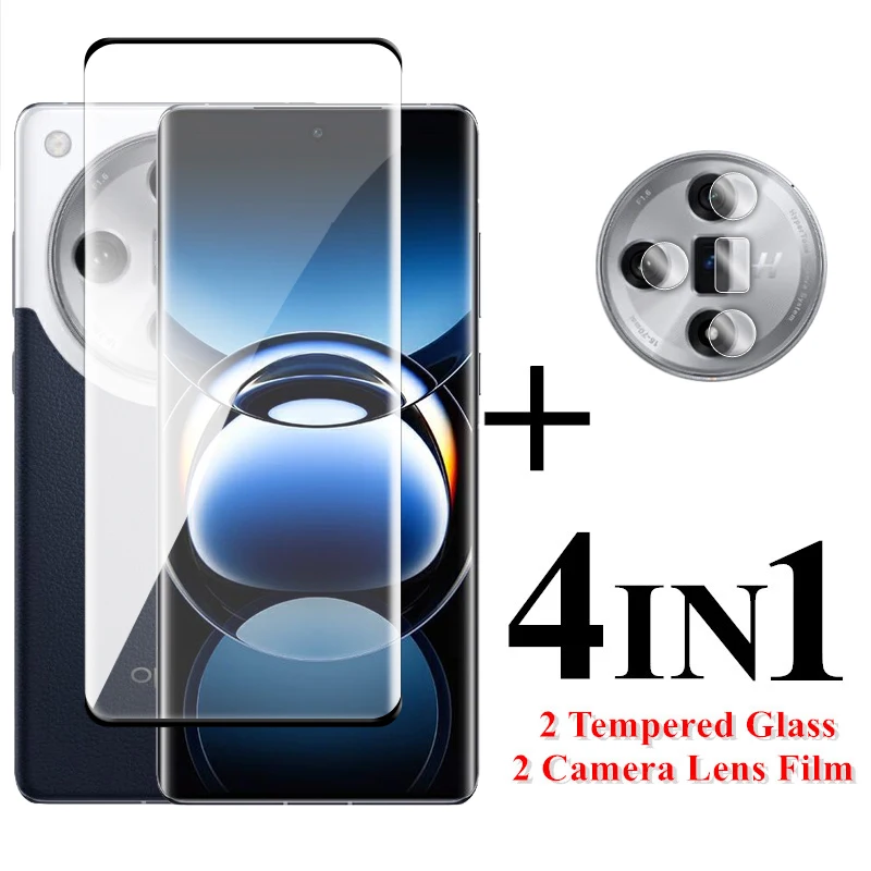 Per Oppo Find X7 Ultra Glass Per Oppo Find X7 X6 X5 Pro Vetro Temperato 3D Curvo Full Cover Hd Screen Protector Per Oppo Find X7