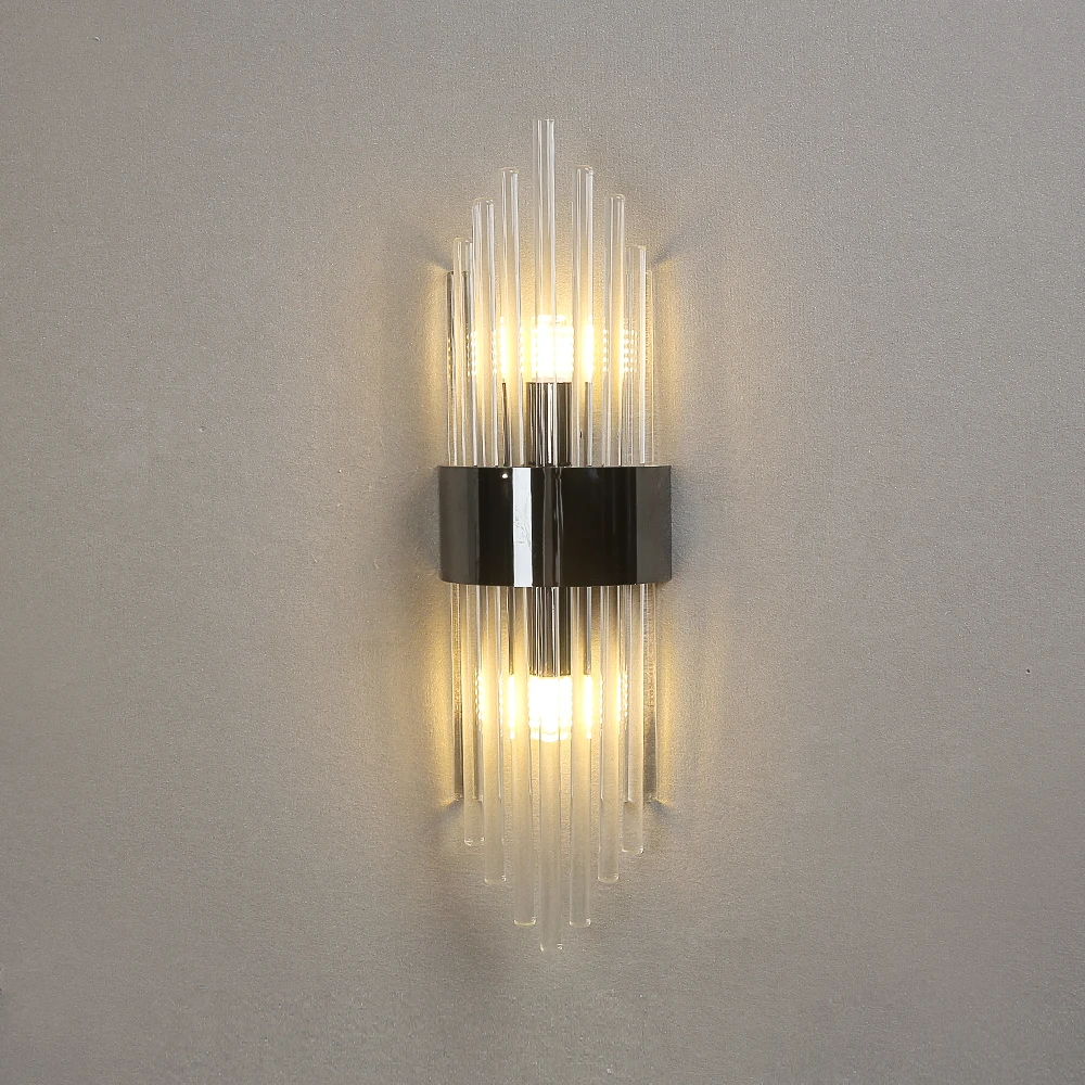 Light Luxury Wall Light Luxury Crystal Wall Lamp Decor for Living Room Bedroom Bedside FixturesTV Background Sconce Lamps