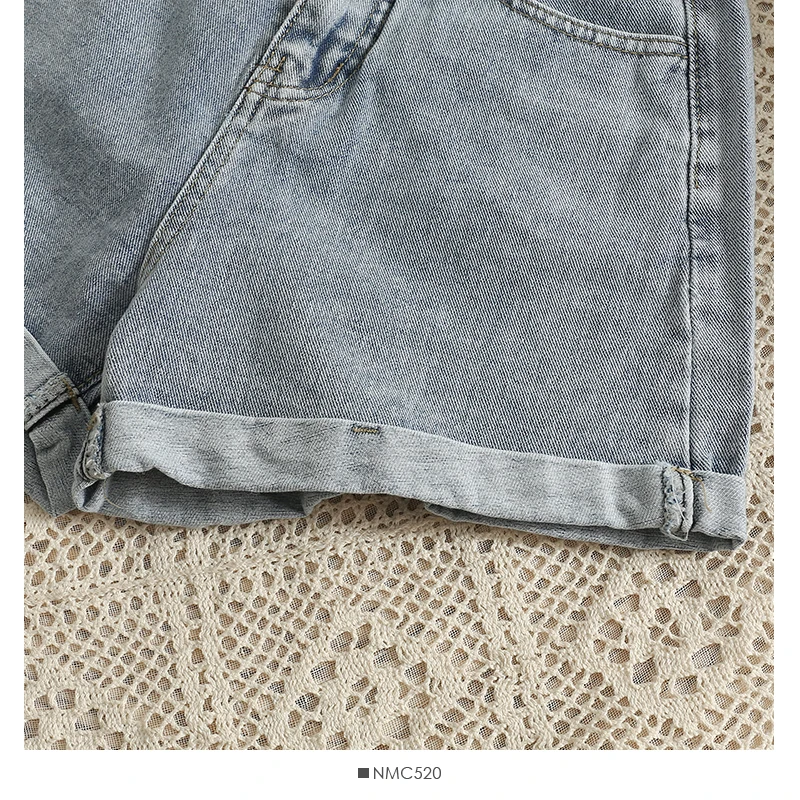 outfits for women Shnsophi High Waist Loose Denim Shorts for Women New Summer Casual All Match Solid Crimping Shorts Feminino Jeans yoga shorts