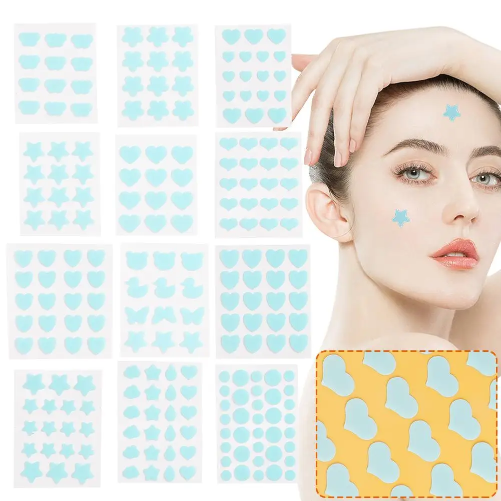 

Cute Heart Shaped Acne Treatment Sticker Skin Pimple Patch Acne Removal Care Invisible Cover N2W7