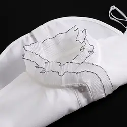 Women Sweet Ruffles Stand False Fake Collar Female White Button Down Half-shirt Lace False Collar Girls Detachable Collar