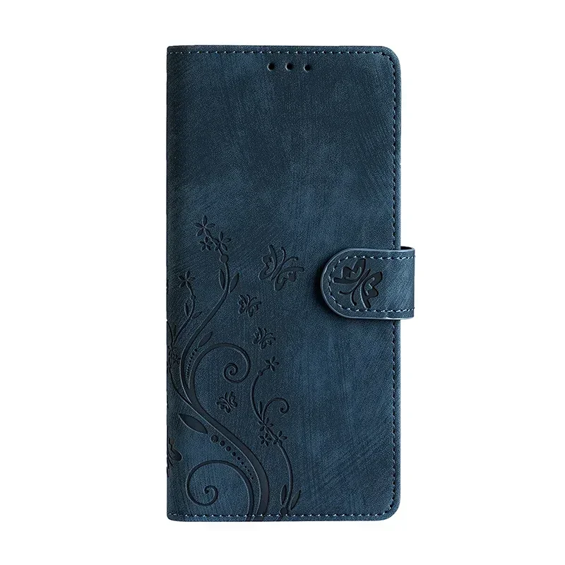 Luxurious Flip PU Leather Phone Case with Fashionable Carved Design
