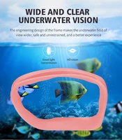 Lunettes de natation pour enfants (garçons et filles) (3-15 ans) - Grand cadre, vue HD, anti-buée, sans fuite, confortables, en silicone 2