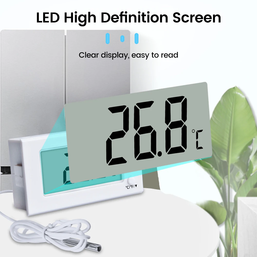 Description Picture 5 of item-50~300 ℃ Embedded Electronic Digital Thermometer Oven High-temperature Resistant Thermometer Temperature Sensor With Probe