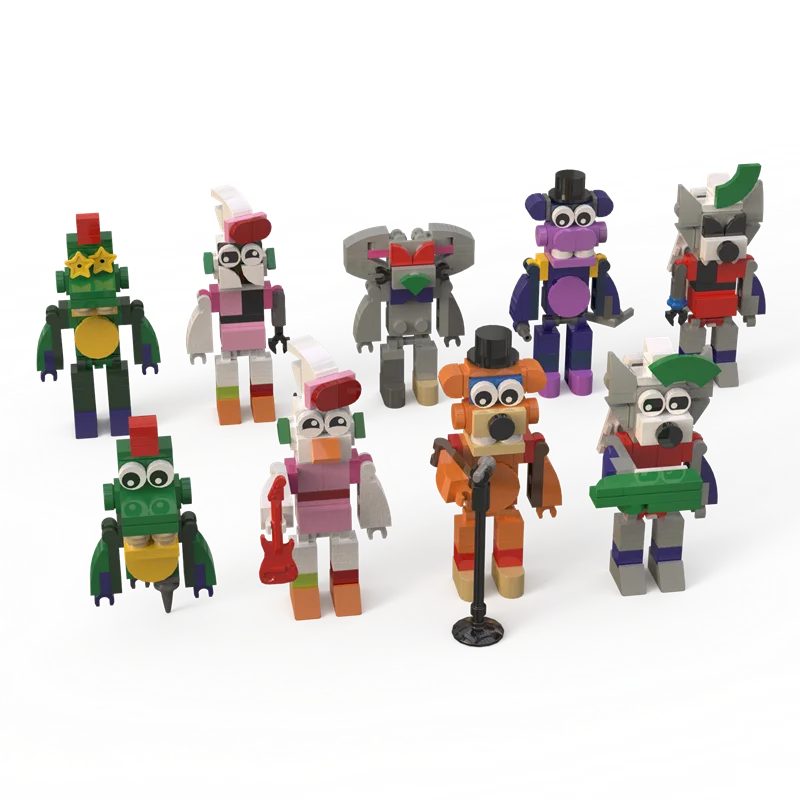 New FNAF Horror Game Five Nights Freddyed Figures Building Block