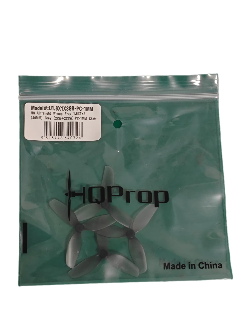 HQPROP 40mm 3 Pales PC Micro Hélice Course 1.0/1.5mm Lot 8 Paires