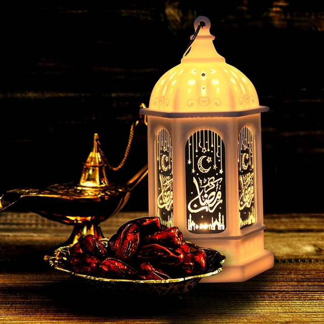 Petite lanterne de Ramadan, lampe d'art rétro, festival Eid al