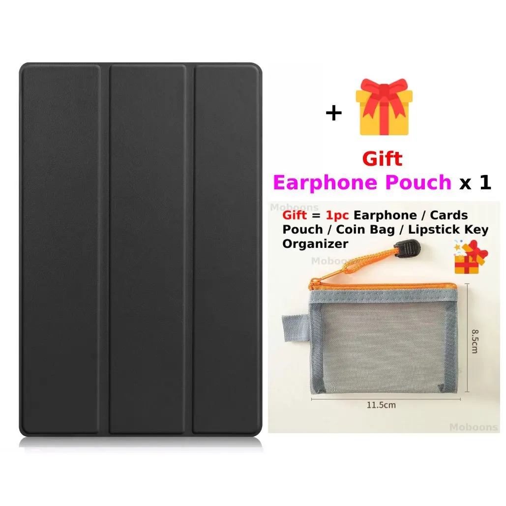 Premium PU Leather Folding Stand Tablet Cover, Sleep/Wake Function,