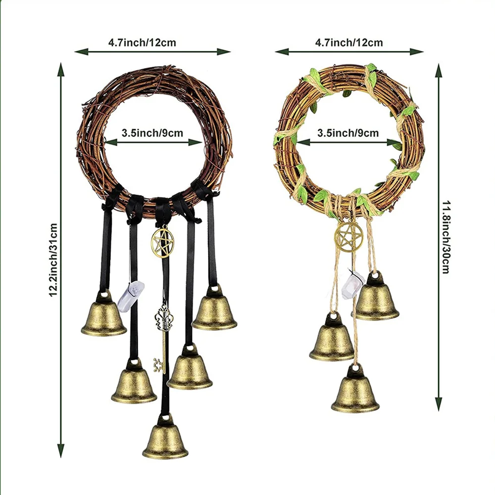 Witch Bells Protection For Door Knob Hanger Wind Chimes Witchy Things Clear  Negative Energy Witchcraft Wicca Supplies Home Decor - AliExpress