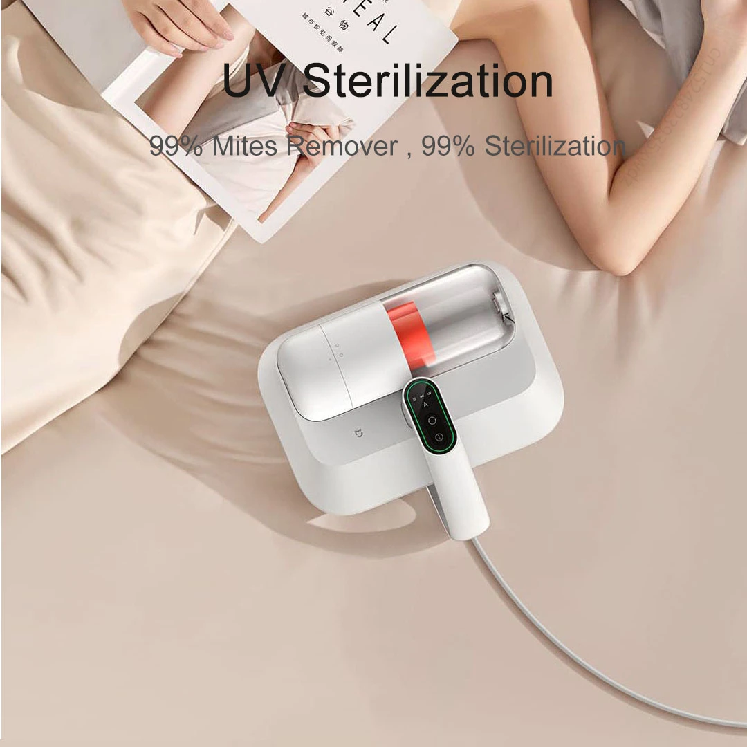 2023 Xiaomi Mijia Mite Remover Pro LED Screen Vacuum Cleaner UV Sterilization Smart Suction Adjustment 12000PA Hurricane Suction