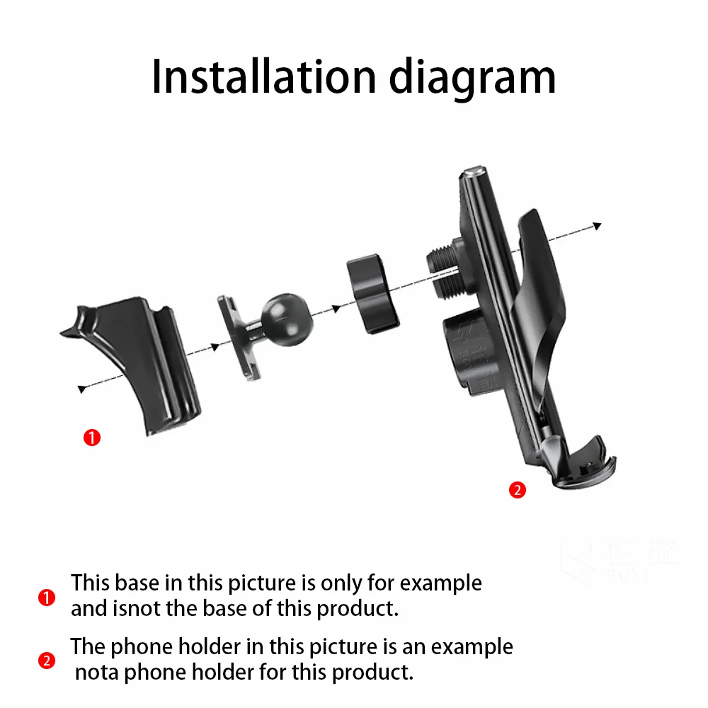 Supporto per telefono per auto per Porsche Cayenne 2010-2015 Supporto mobile Speciale staffa fissa Base Supporto di ricarica wireless Interno - Image 6