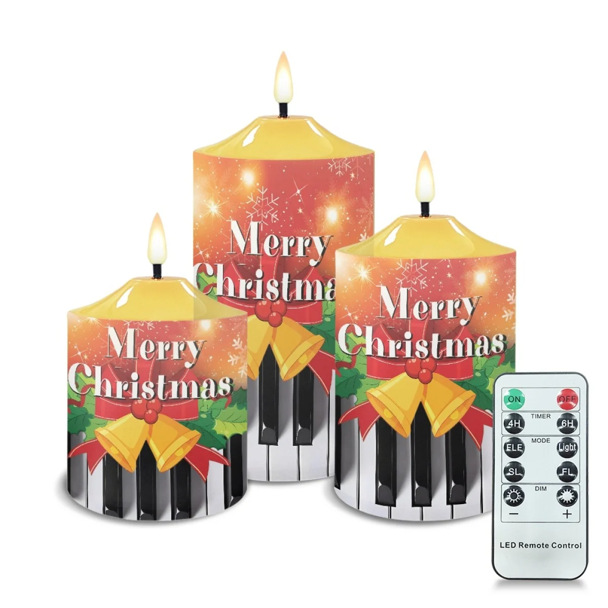 

Merry Christmas Flameless Flickering Led Candles Light Tealight Battery Candles Lamp Electronic Led Lamp Xmas Decoration Home