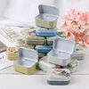Mini Flower Tin Trinket Jewelry Coin Box Tinplate Storage Case Small Rectangular 5