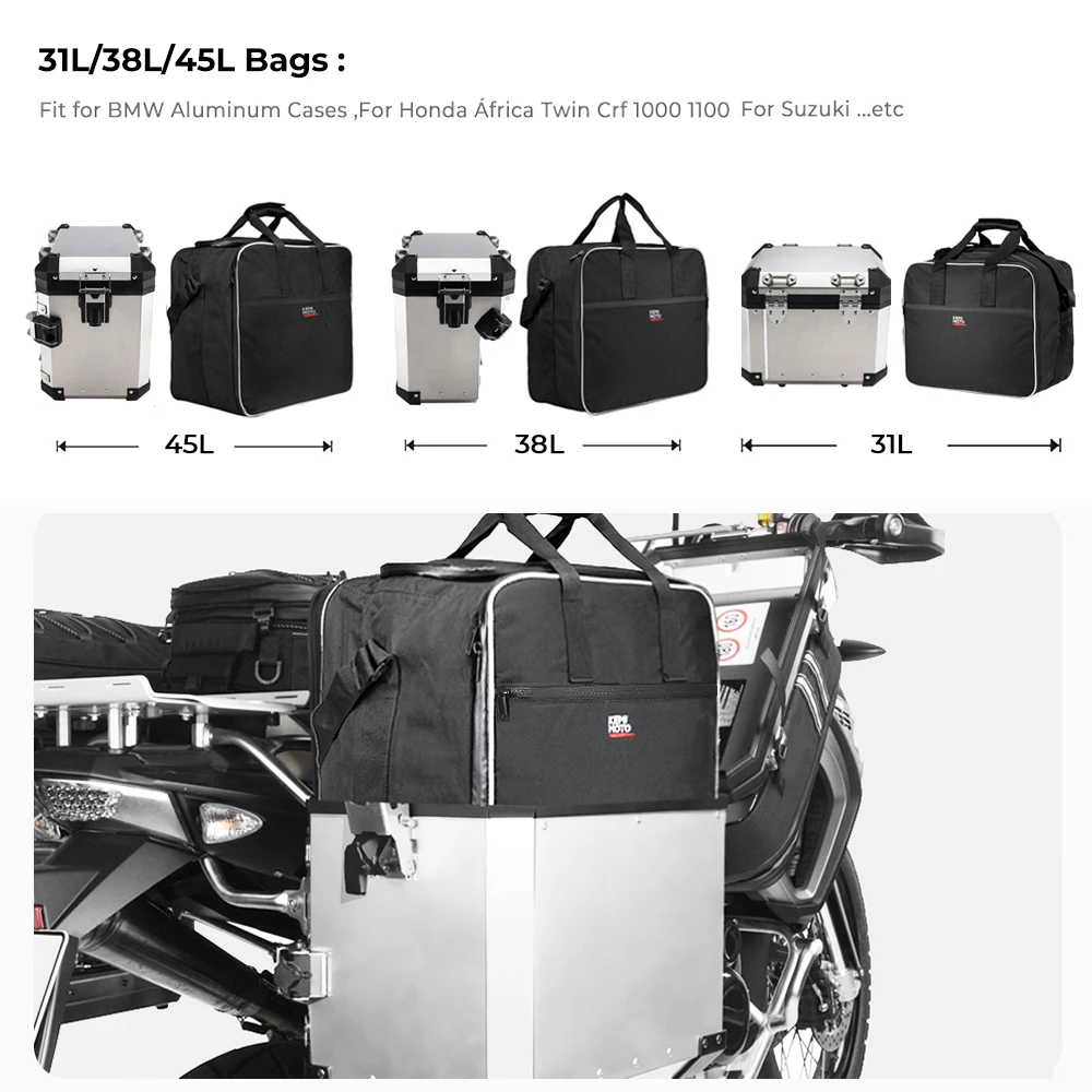 Motorcycle Luggage Bag Saddle Inner Bags PVC For BMW R1200GS LC Adv R1200 GS F800GS Adventure ADV