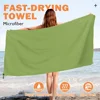 Beach Towel Oversized,Thick Sand Free Microfiber Quick Dry Towel 31.5”x71”, Super Absorbent Soft Swim BeachTowels for Men, Women 3