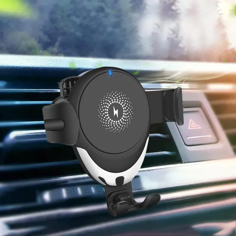Gravity Car Phone Holder Caricabatterie Wireless Air Vent Clip Mount Mobile Cell Stand Smartphone Supporto Gps Per Iphone 14 13 Xiaomis